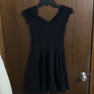 black maxi dress